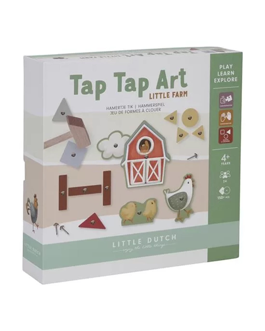 Little Dutch - Set Creativo “TAP TAP” Art Piccola Fattoria