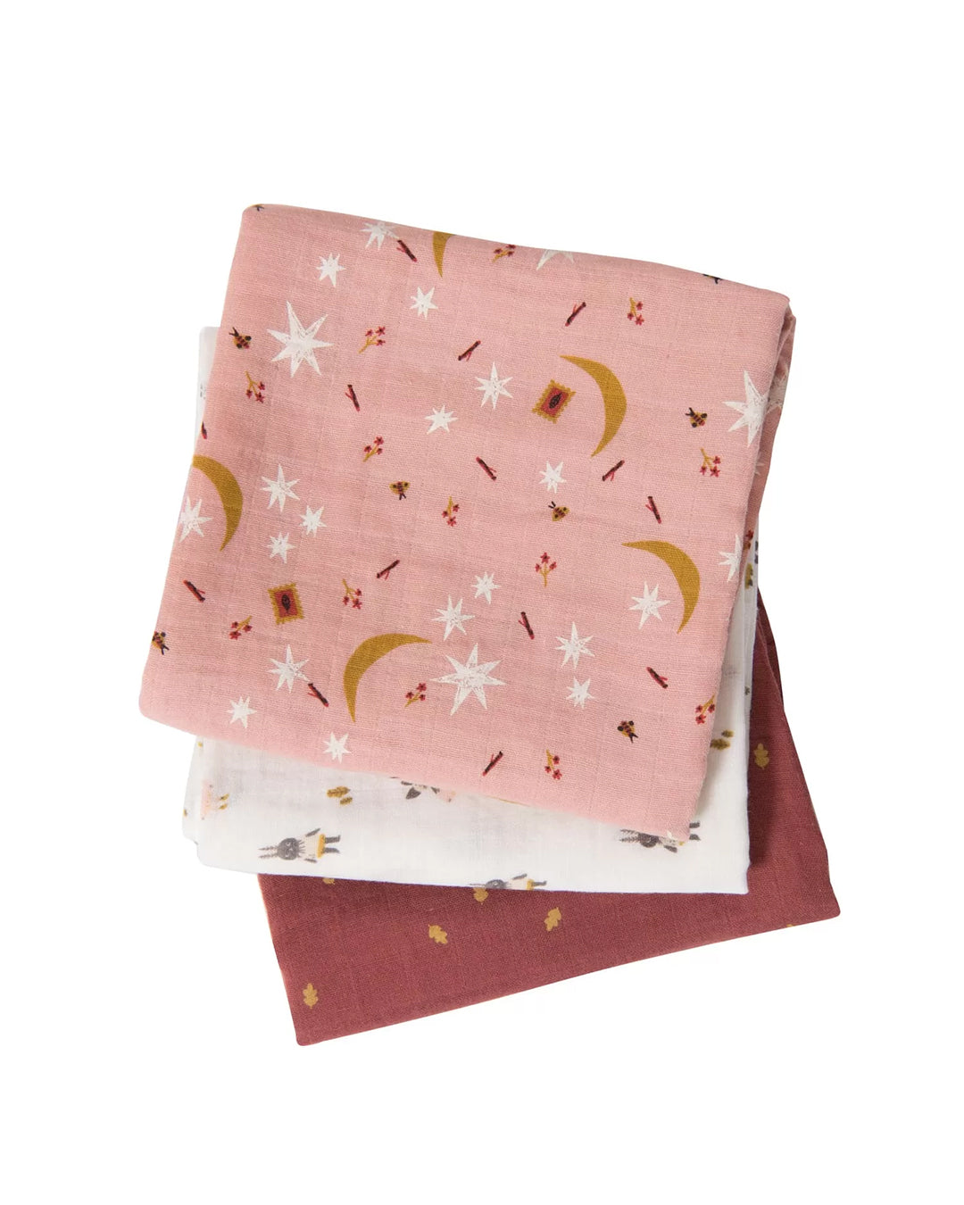 Moulin Roty - Set Tre Teli Di Mussola Cotone Bio