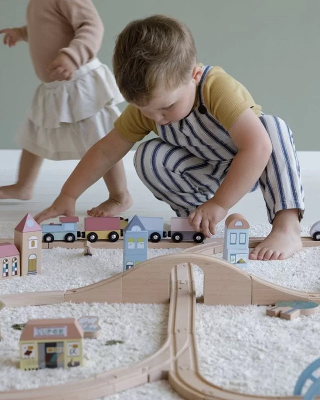 Little Dutch - Set trenino XL – 107 pezzi