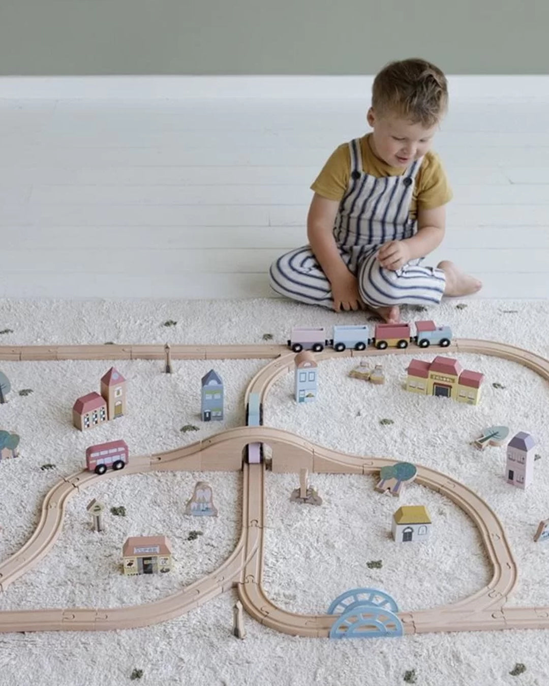 Little Dutch - Set trenino XL – 107 pezzi