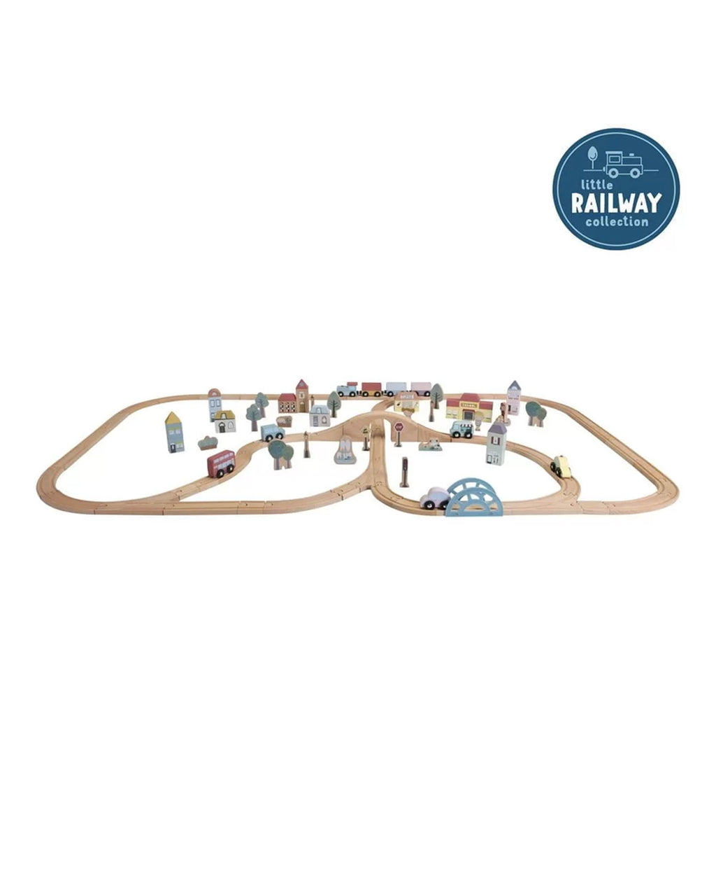 Little Dutch - Set trenino XL – 107 pezzi