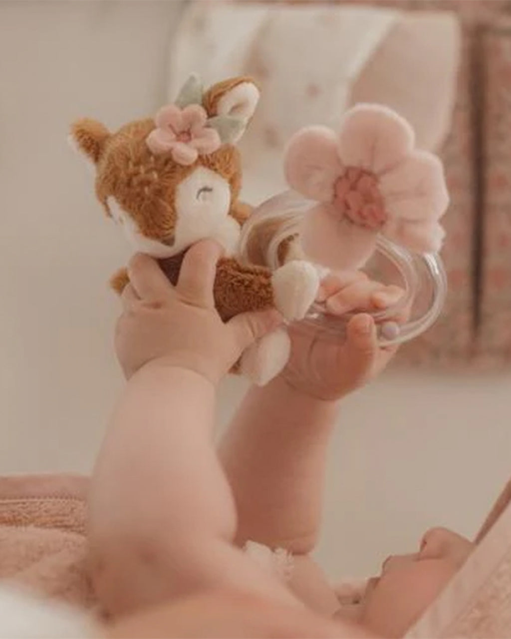 Little Dutch - Sonaglio ad anello - Rosa - Giardino delle fate