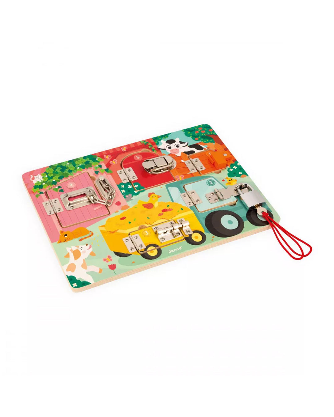 Janod - Tavoletta Con Serrature La Fattoria