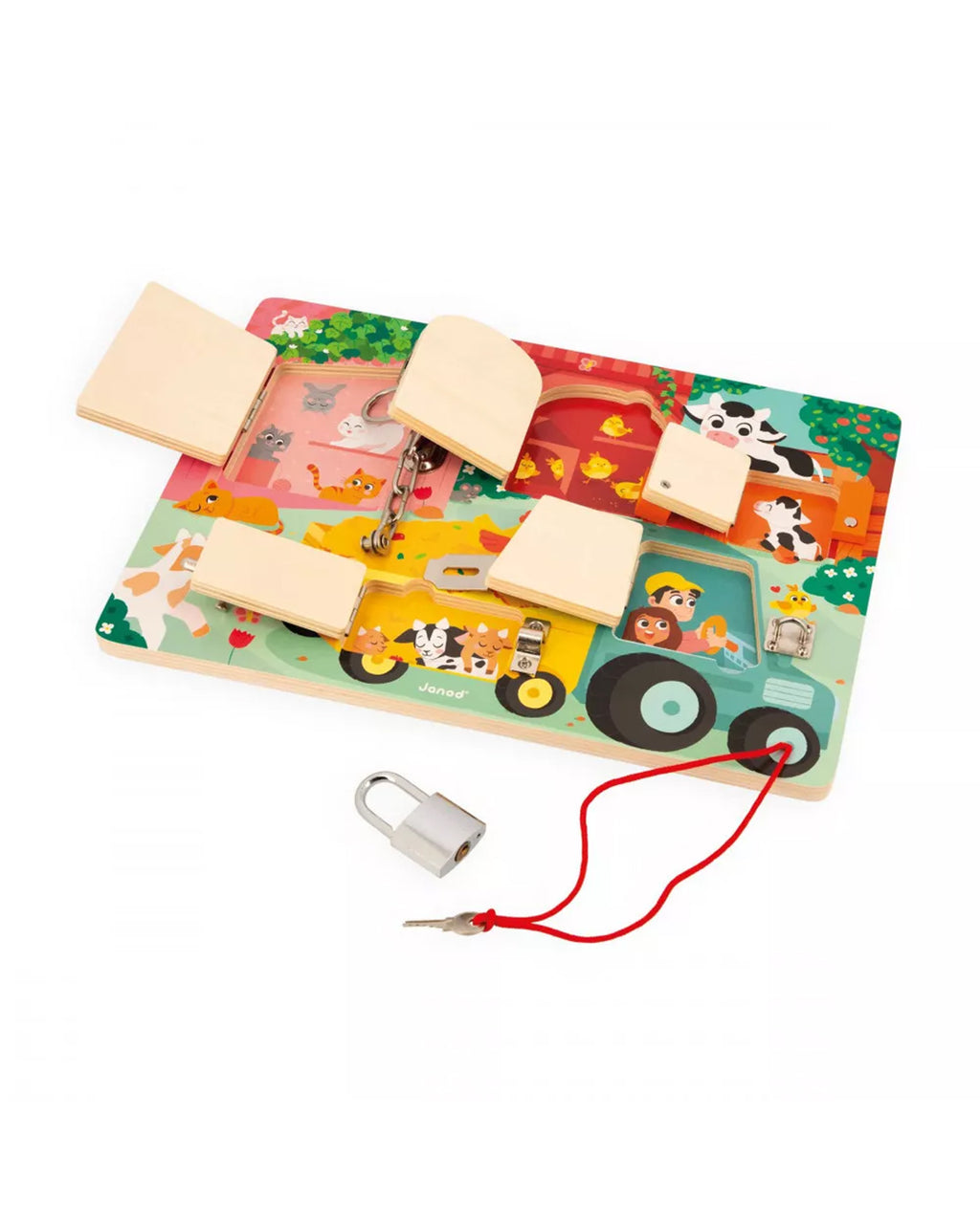 Janod - Tavoletta Con Serrature La Fattoria