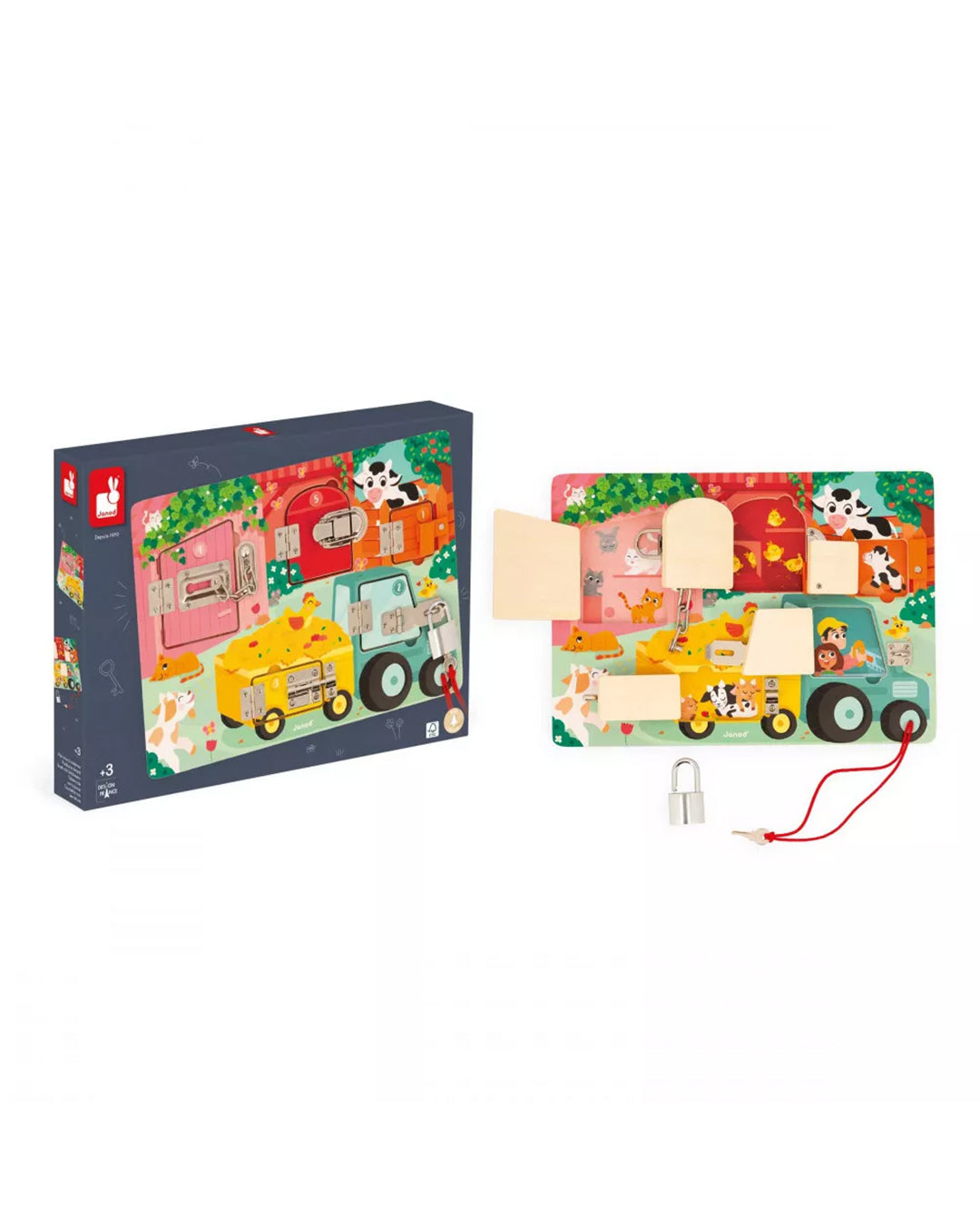 Janod - Tavoletta Con Serrature La Fattoria