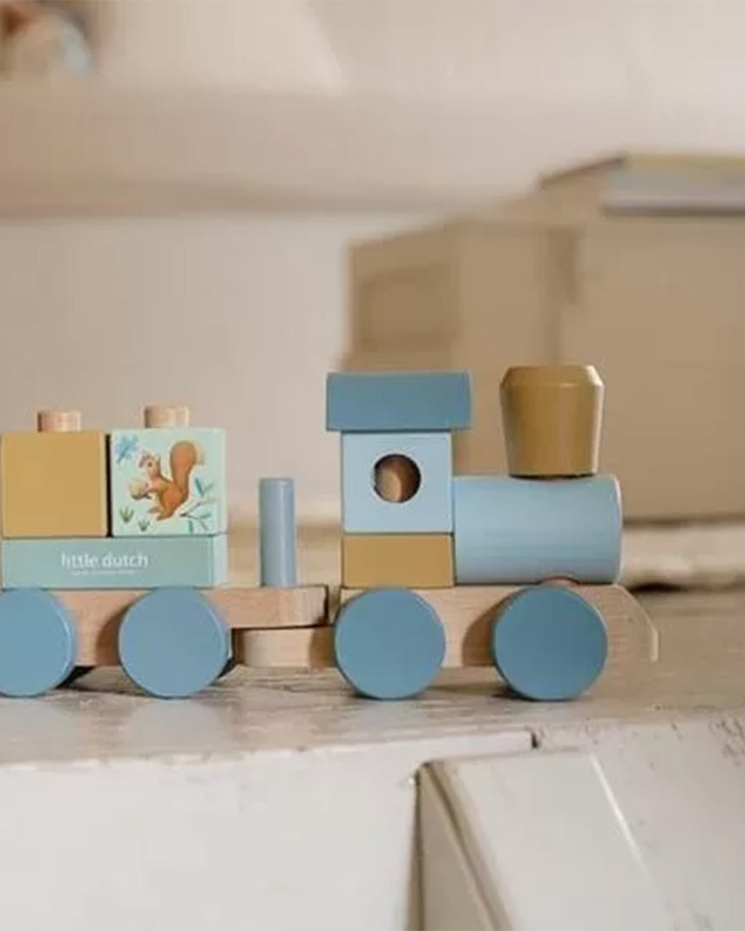 Little Dutch - Treno Personalizzabile - Blu Amici Della Foresta