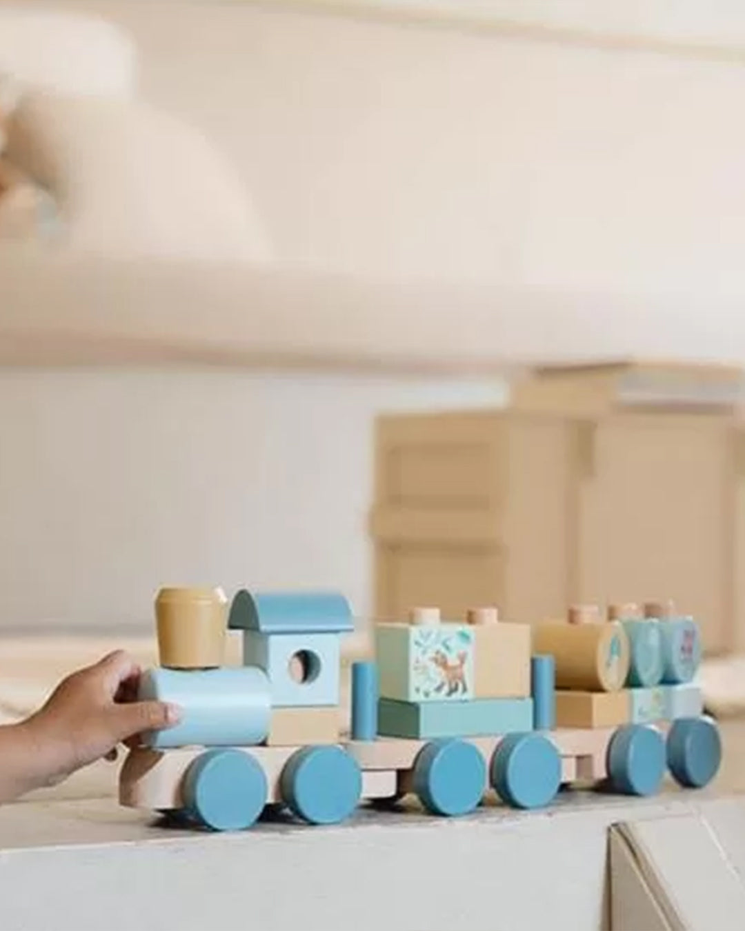 Little Dutch - Treno Personalizzabile - Blu Amici Della Foresta