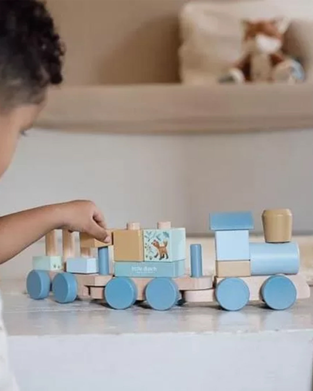 Little Dutch - Treno Personalizzabile - Blu Amici Della Foresta