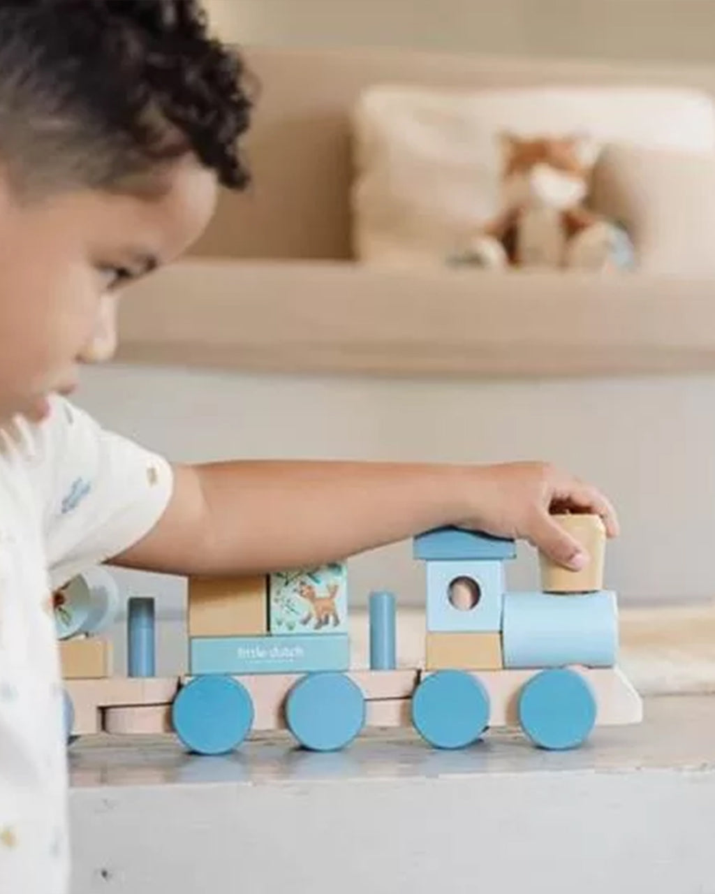 Little Dutch - Treno Personalizzabile - Blu Amici Della Foresta