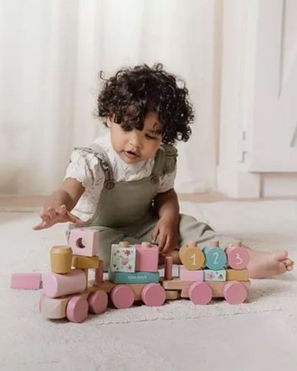 Little Dutch - Treno Personalizzabile – Rosa - Giardino Delle Fate