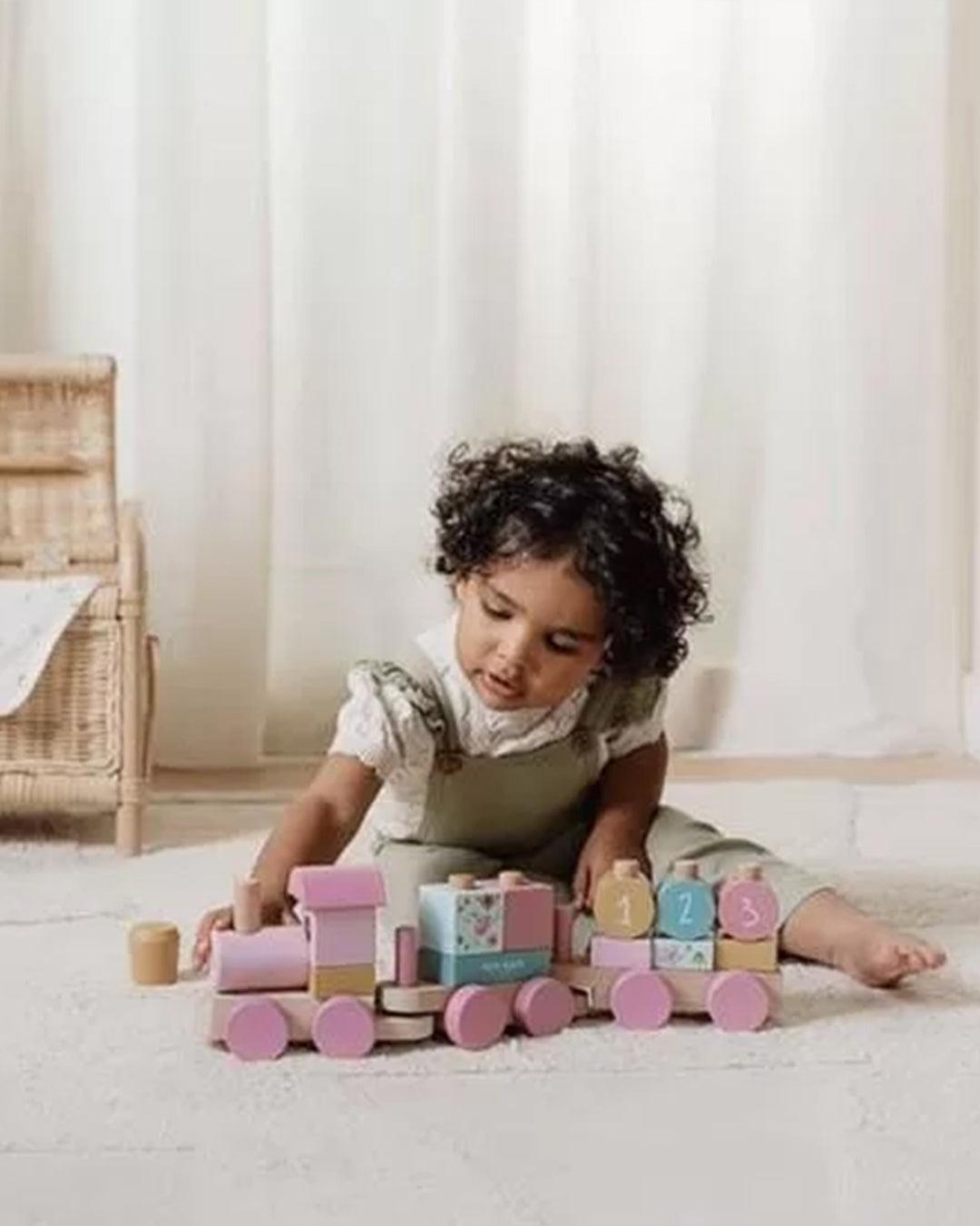 Little Dutch - Treno Personalizzabile – Rosa - Giardino Delle Fate