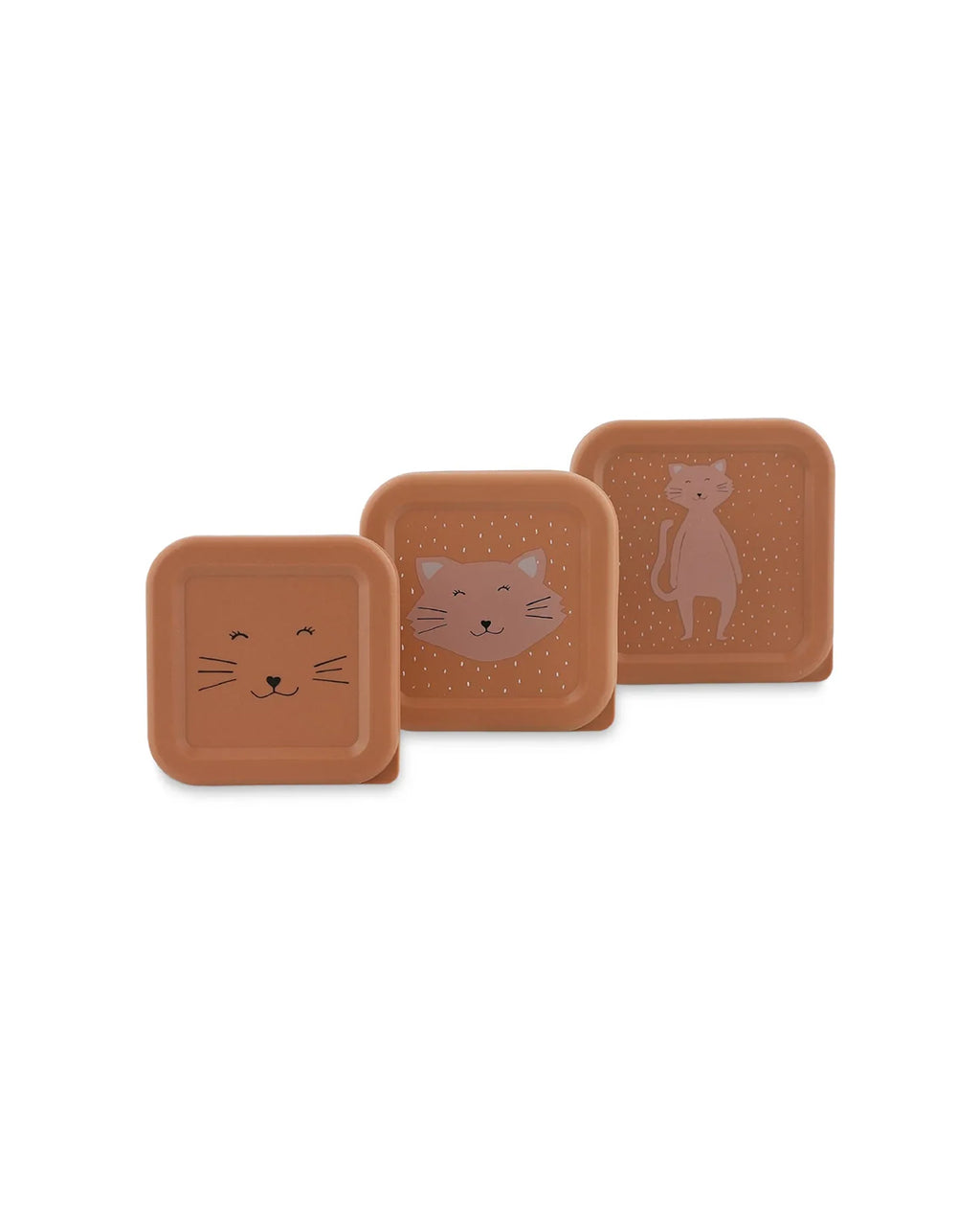 Trixie - Scatola porta snack impilabile – 3 pezzi – Mrs. Cat
