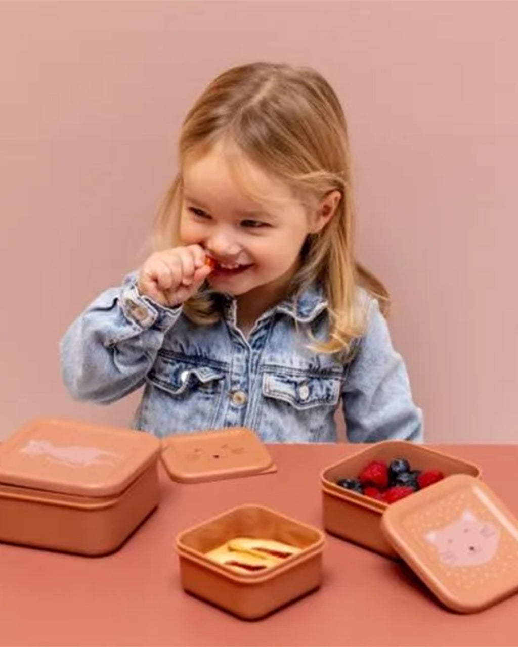 Trixie - Scatola porta snack impilabile – 3 pezzi – Mrs. Cat