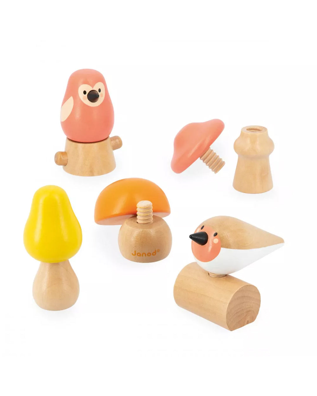 Janod - Uccellini E Funghi Da Avvitare