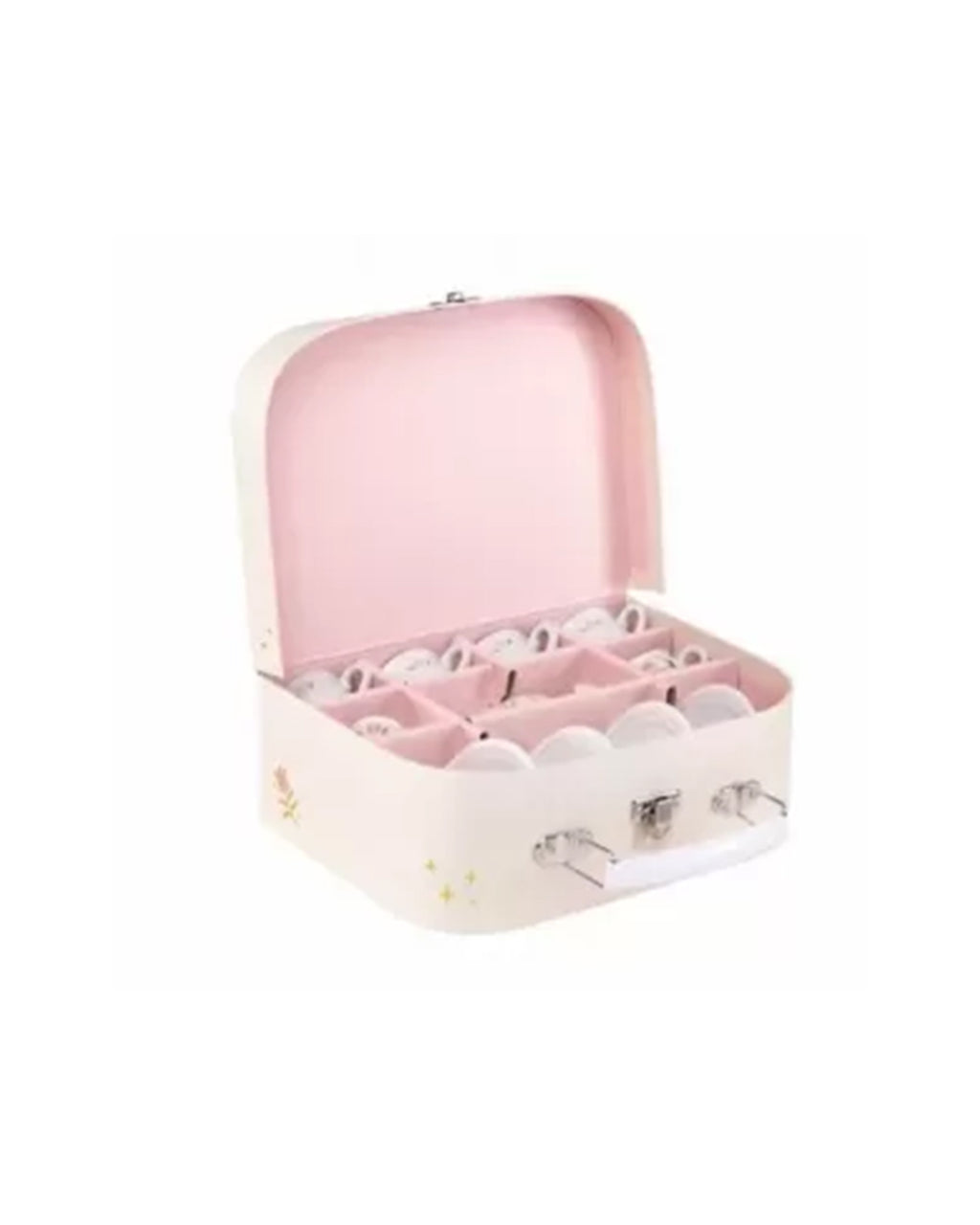 Moulin Roty - VALIGETTA CON SERVIZIO DA TÈ IN CERAMICA 11 PEZZI