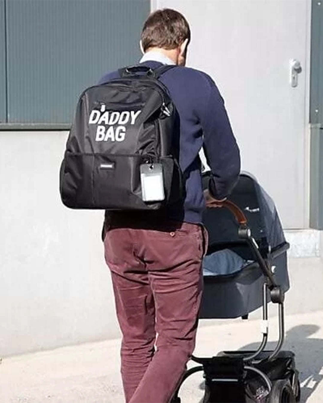 Childhome - Zaino Daddy Bag - 36 x 20 x48 cm - Nero