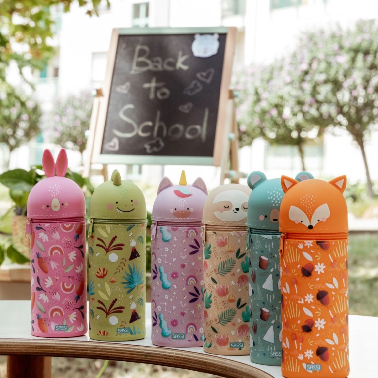 Sassi Editore-Astuccio in silicone -Unicorno Sparkly
