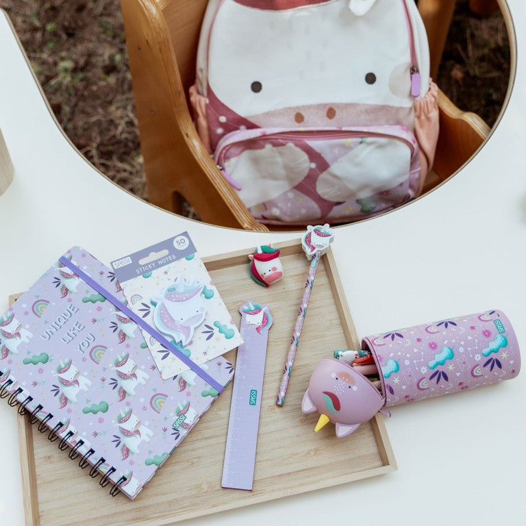 Sassi Editore-Astuccio in silicone -Unicorno Sparkly