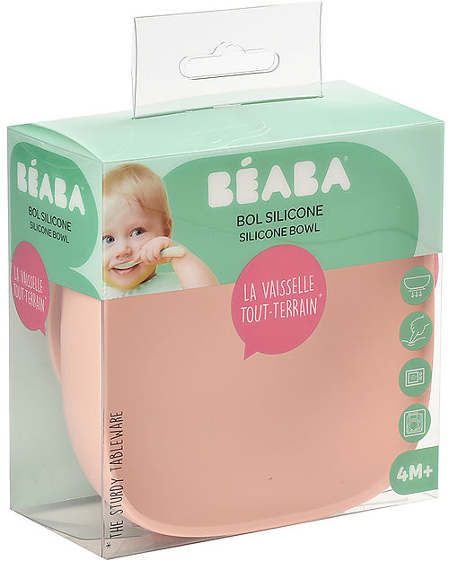 Béaba - Piatto Fondo in Silicone con Ventosa