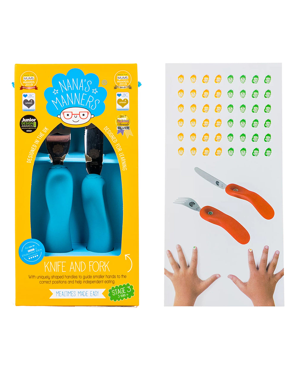 Nana's manners - Posate Ergonomiche +3 anni