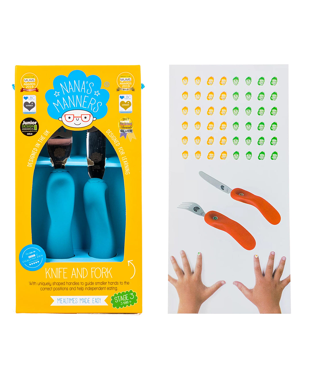 Nana's manners - Posate Ergonomiche +3 anni