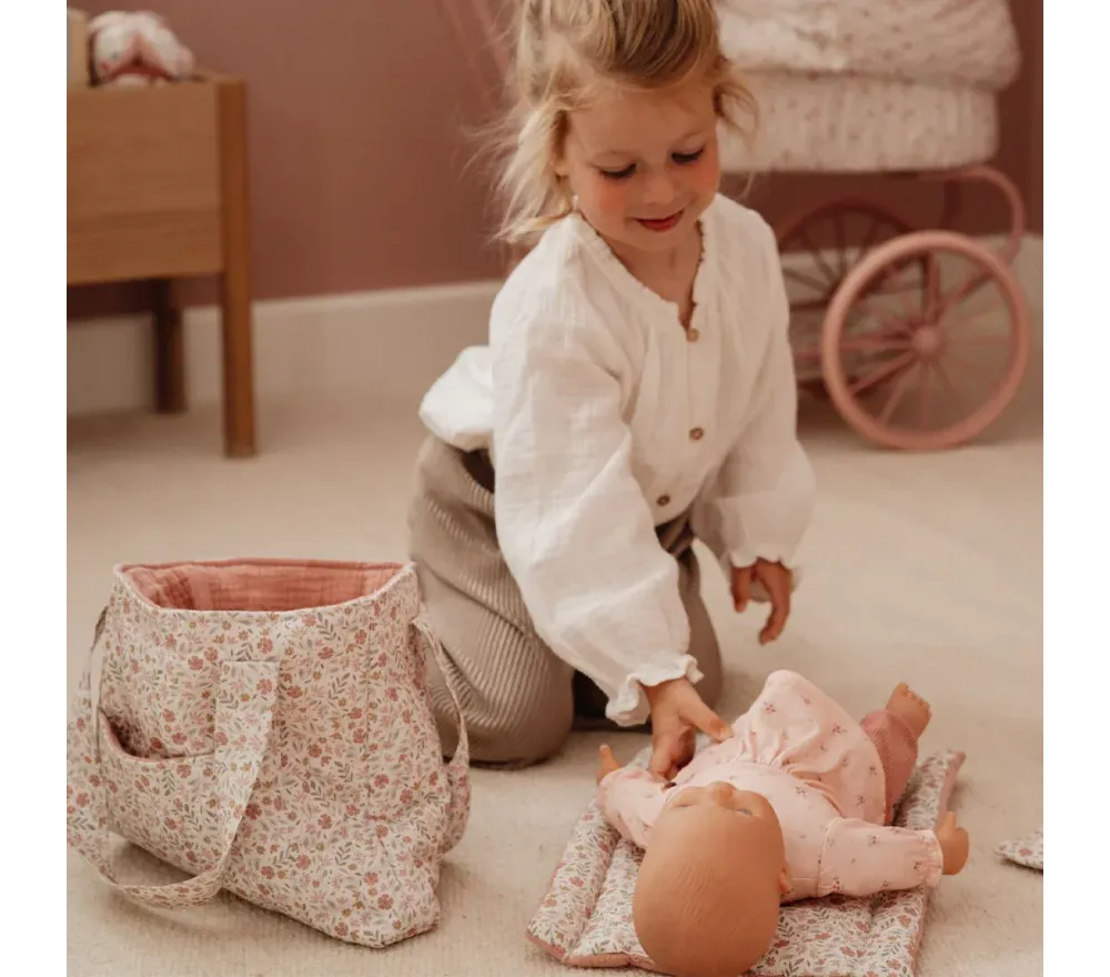 Little Dutch - BORSA CAMBIO NURSERY BAG FLOWERS