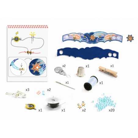 DJECO - BRACCIALETTO luminoso FACTORY art + technology-kit artistico