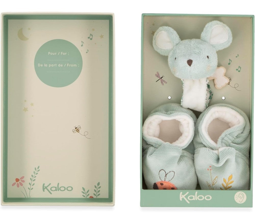 Kaloo - Cofanetto Regalo Nascita Topolino Verde