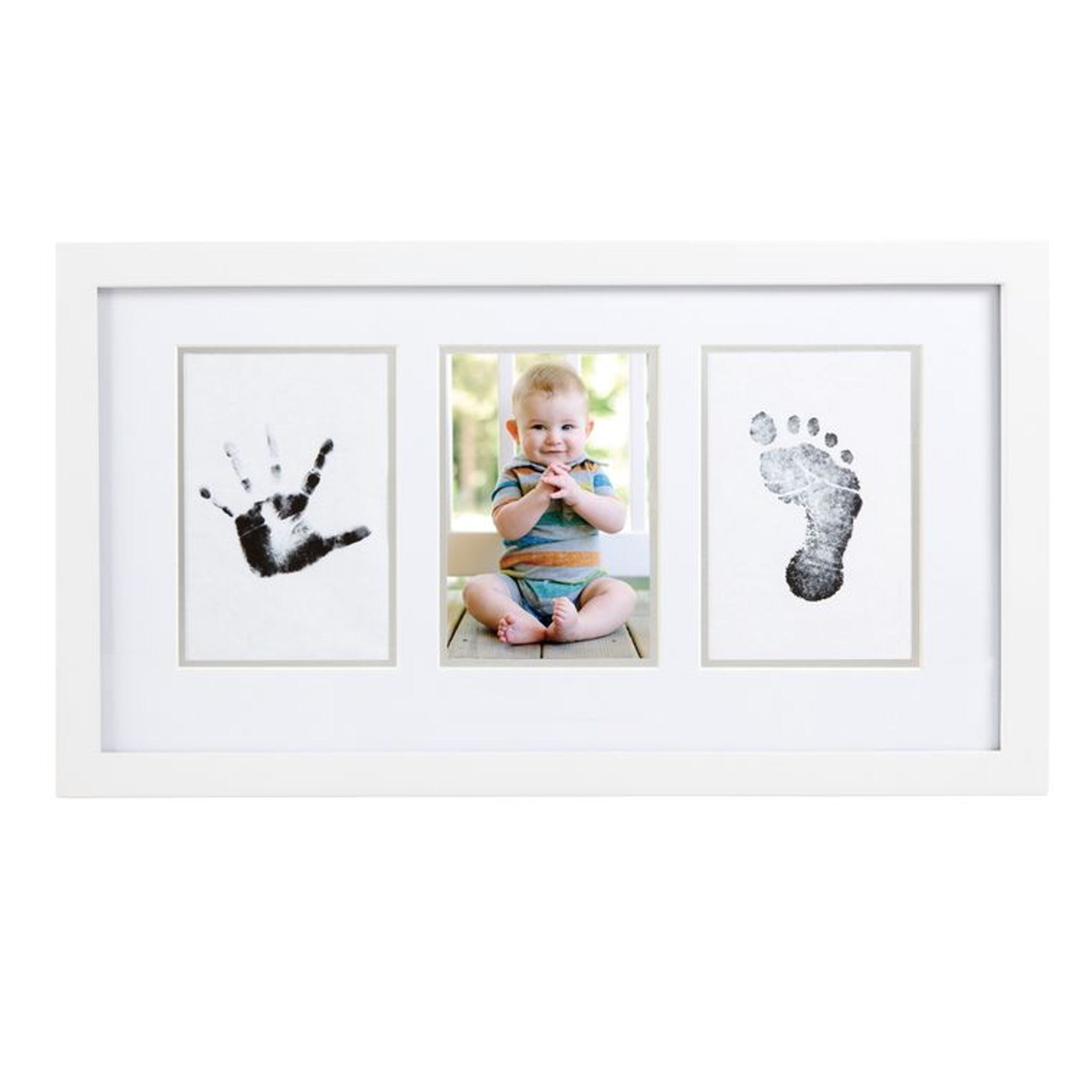 Pearhead Cornice da Parete per Foto e Impronte Bianco