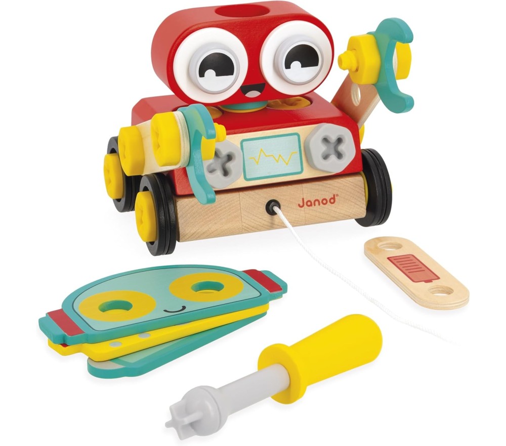 Janod-COSTRUZIONI BRICO KIDS ROBOT