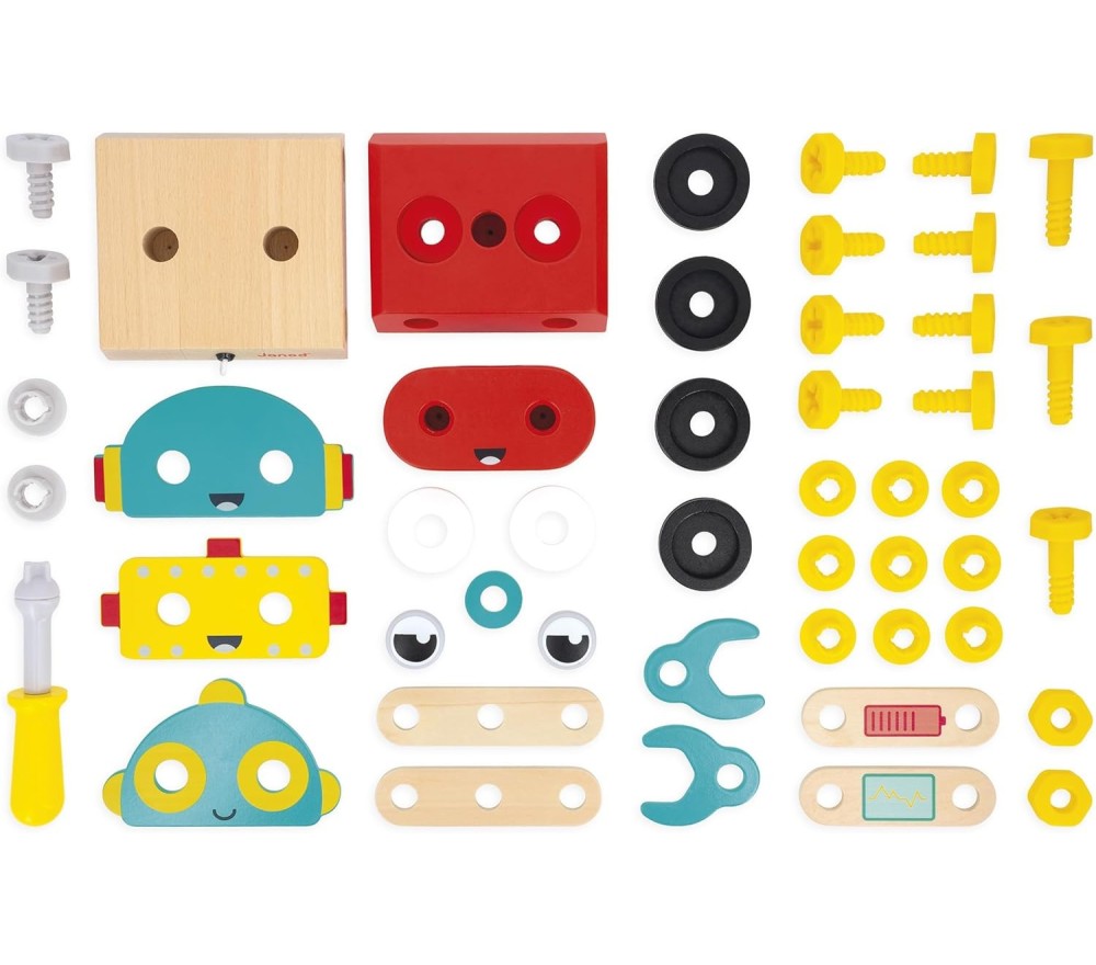 Janod-COSTRUZIONI BRICO KIDS ROBOT
