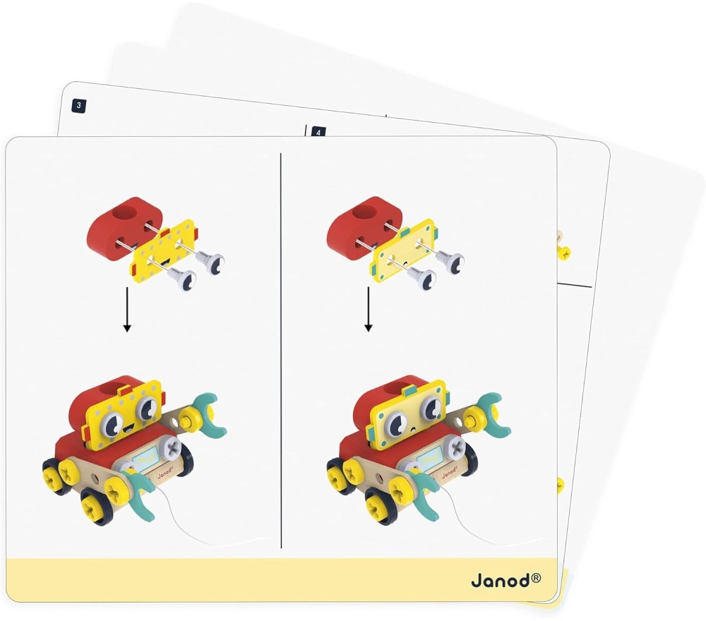 Janod-COSTRUZIONI BRICO KIDS ROBOT