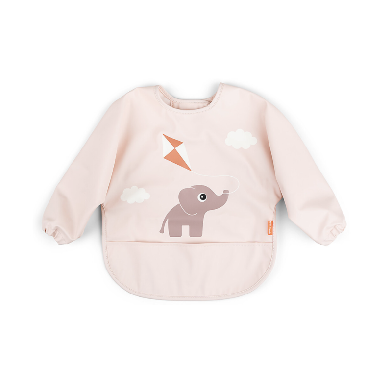 Donebydeer - Bavaglio a Maniche Lunghe Impermeabile con Tasca - Cipria