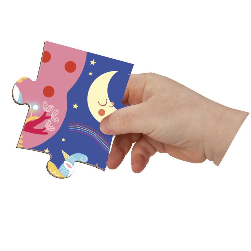 Janod -Puzzle magnetico unicorno, 24 pezzi