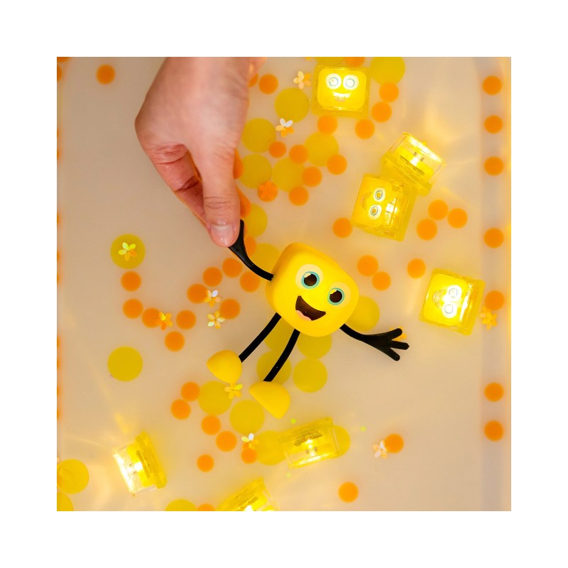 Glo Pals - Set personaggioAlex - con 2 cubi inclusi Giallo