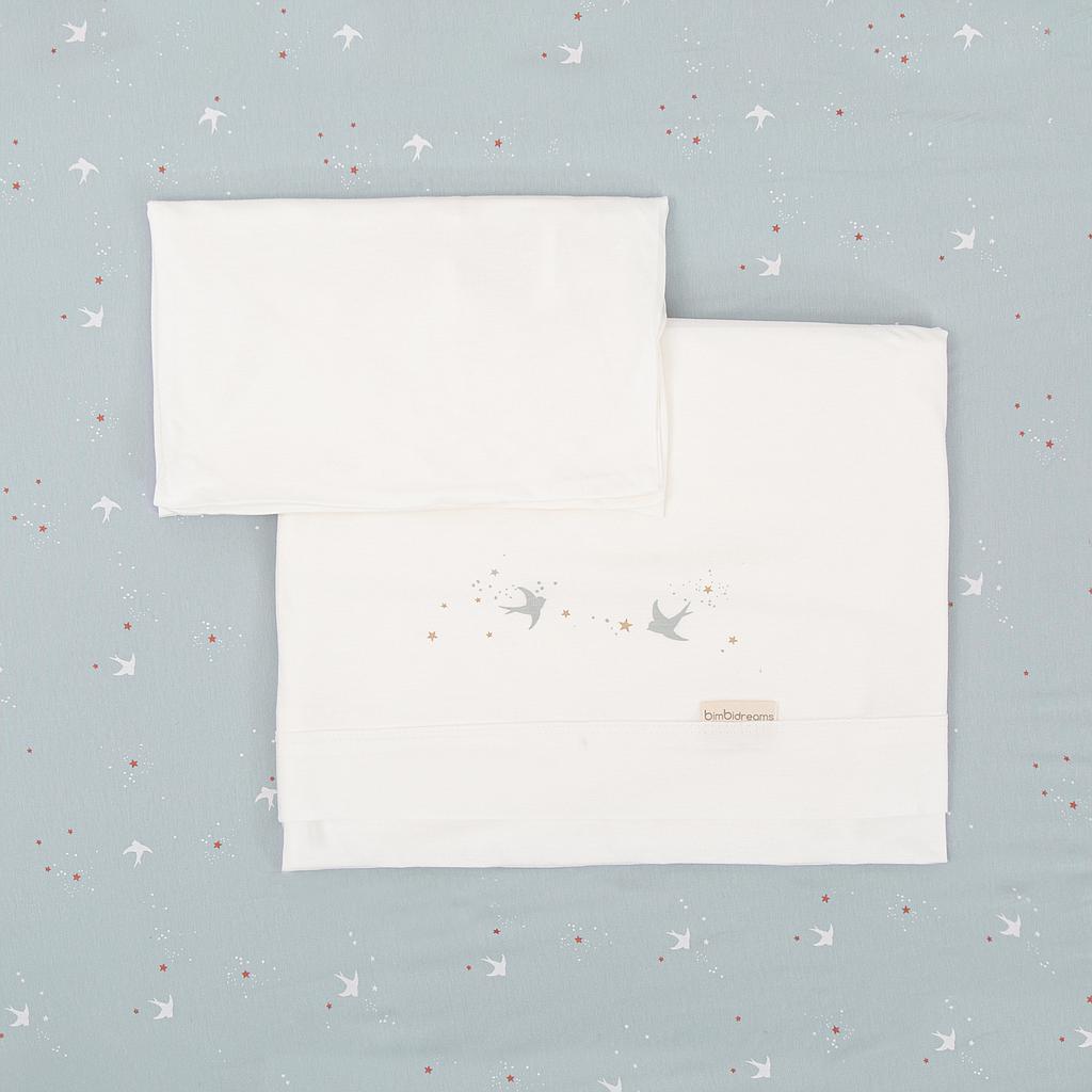 Bimbidreams –2 Lenzuola di Cotone + Federa 60x120 – Primavera