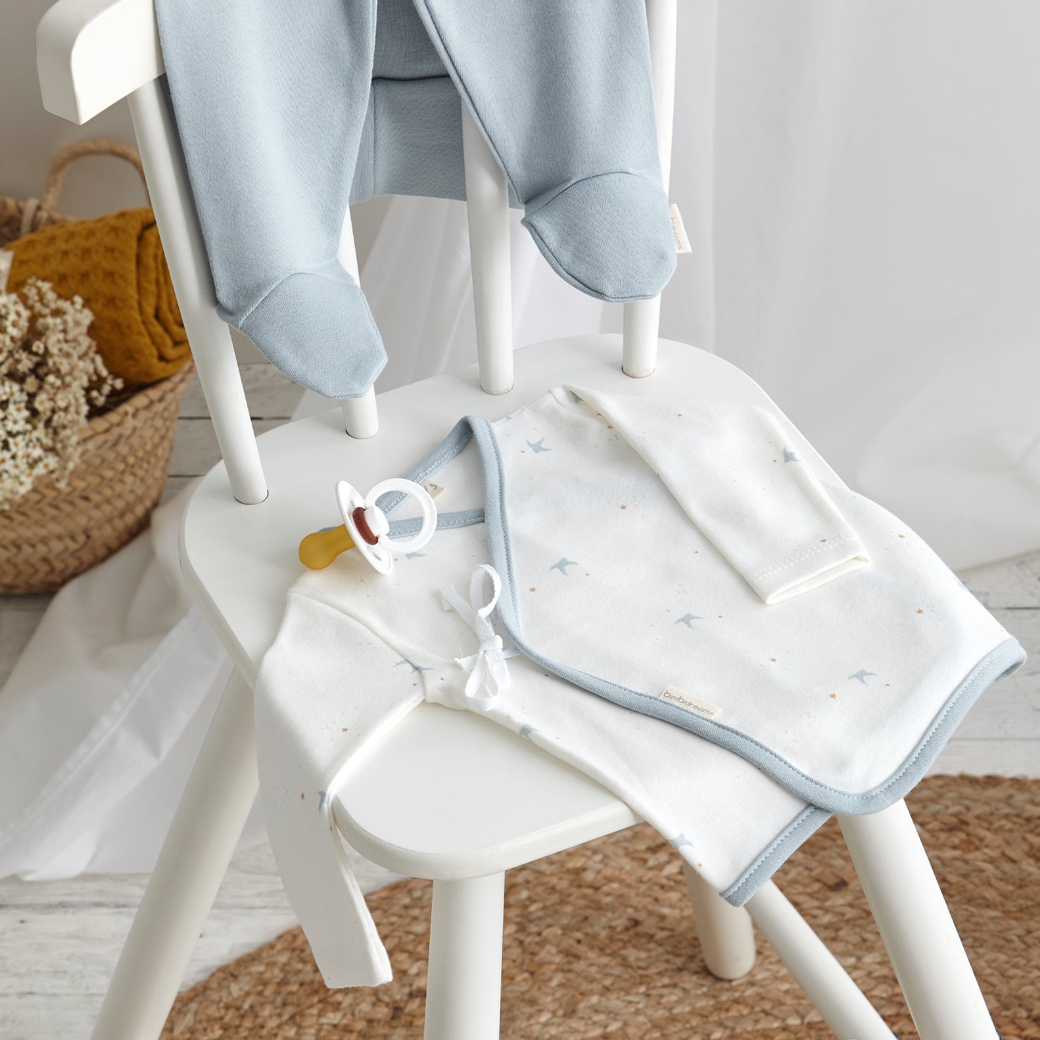 Bimbidreams - Tutina  DUE pezzi in misto bambù e cotone bio Spring