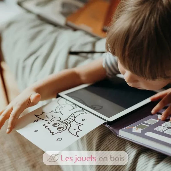 KidyWolf - Mini lavagna Da Disegno - Dinosauri