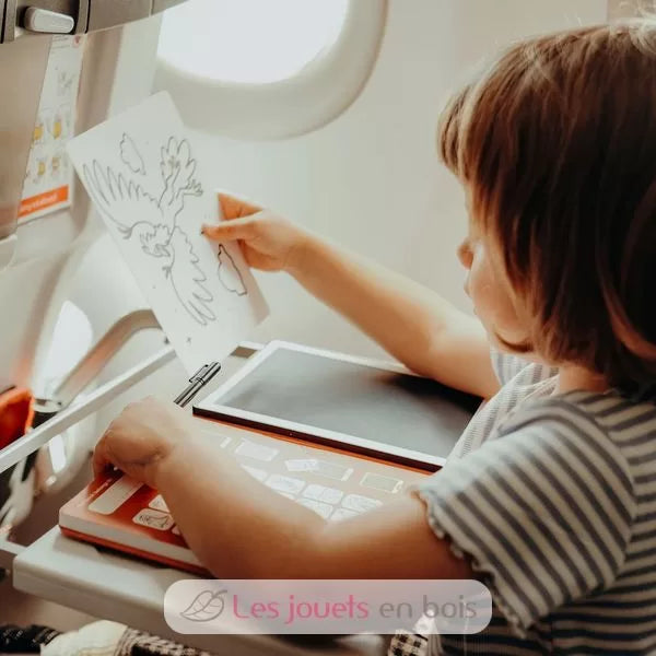 KidyWolf - Mini lavagna Da Disegno - Dinosauri