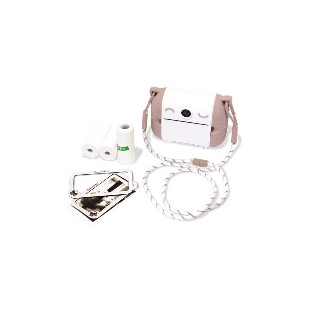 KidyWolf - Fotocamera Digitale con stampa KIDYPRINT - Rosa