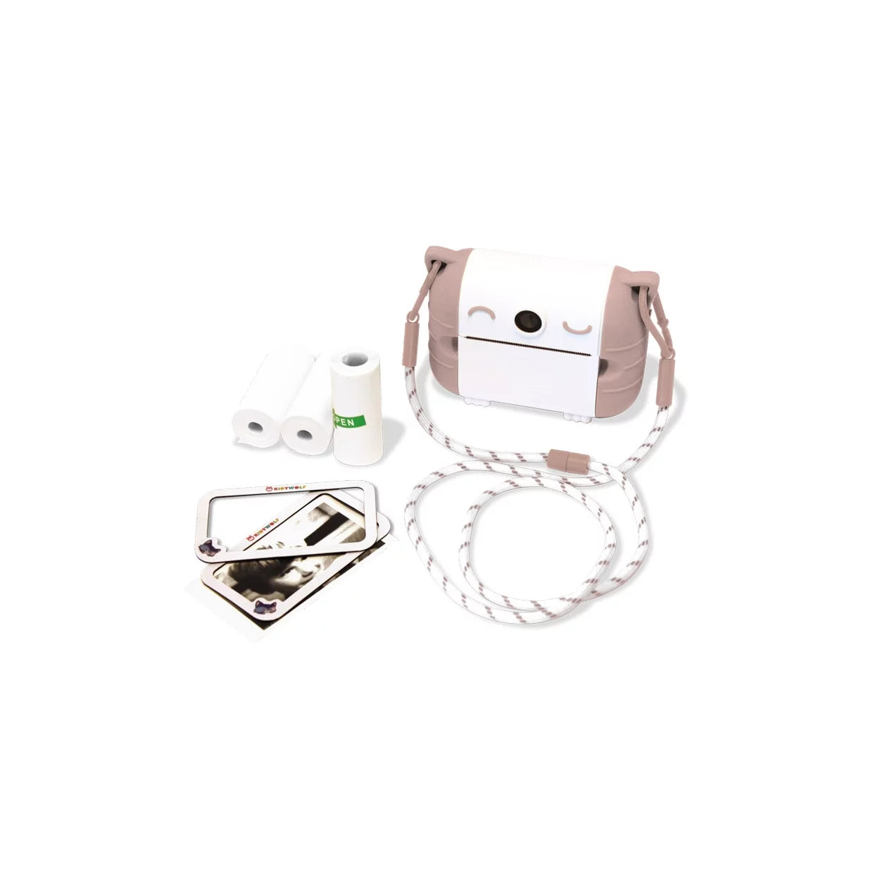 KidyWolf - Fotocamera Digitale con stampa KIDYPRINT - Rosa