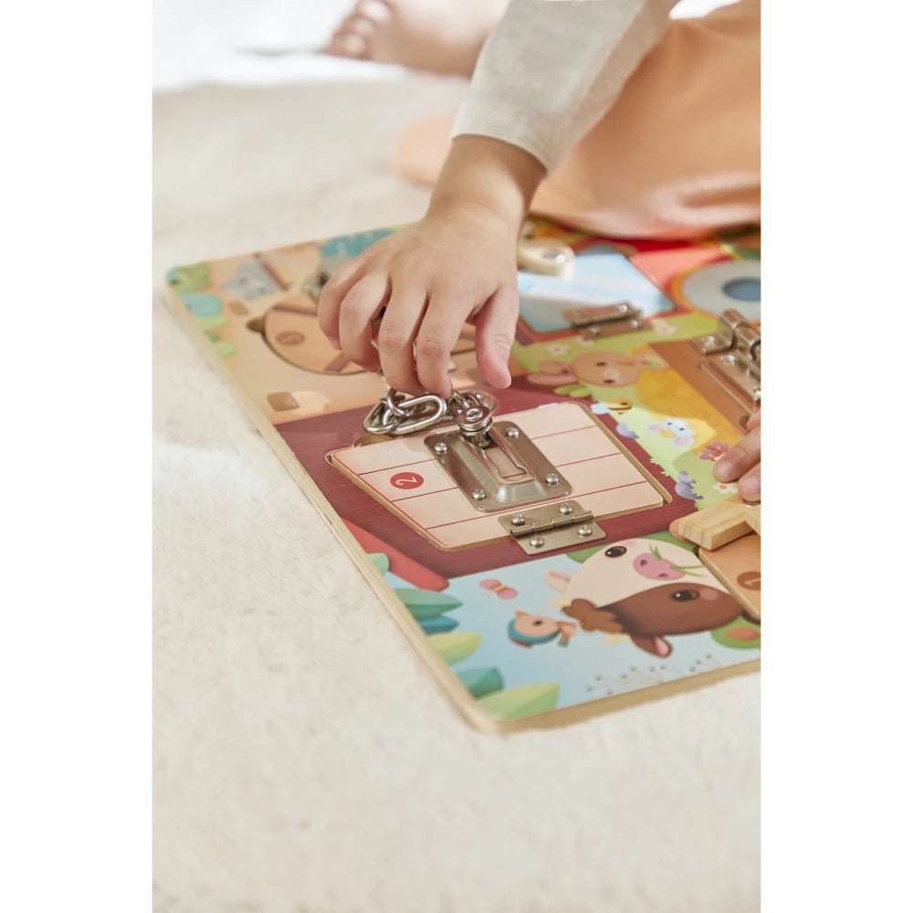 Janod - Tavoletta Con Serrature La Fattoria