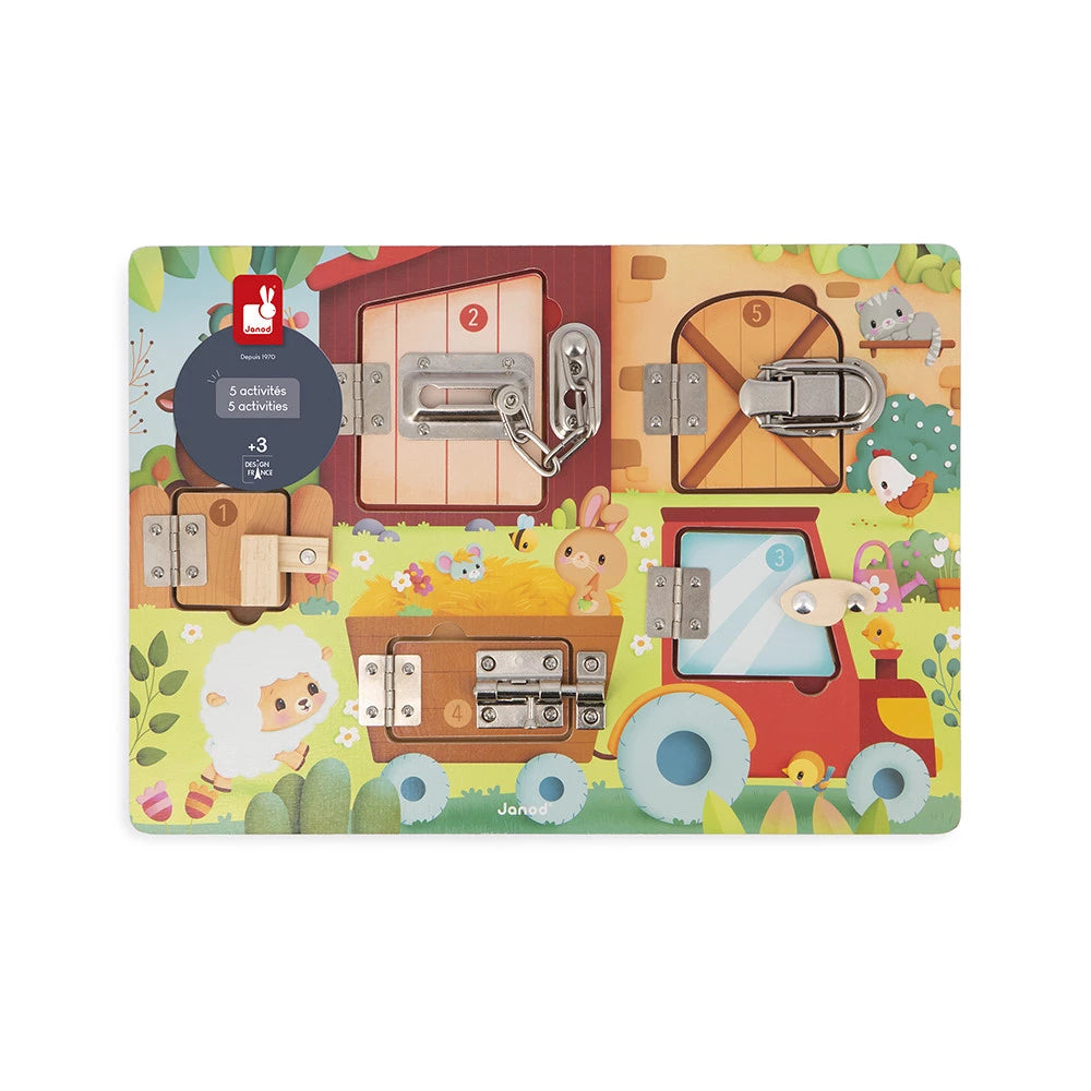 Janod - Tavoletta Con Serrature La Fattoria