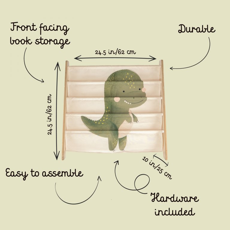 3 sprtuos - Libreria Montessoriana Da Pavimento -Dinosauro Cracky