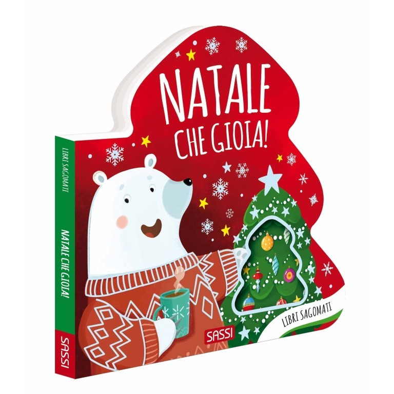 Sassi Yunior Editore -NATALE Che Gioia -LIBRO SAGOMATO
