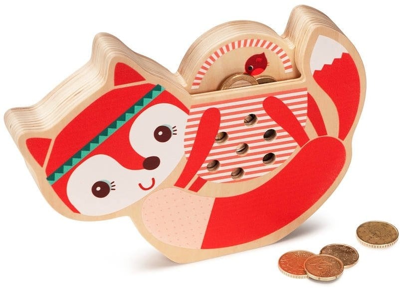 Lilliputiens salvadanaio Alice - salvadanaio in legno animale per bambini