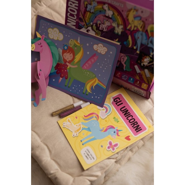 Sassi Yunior Editore - Mega box arts & crafts. Unicorni