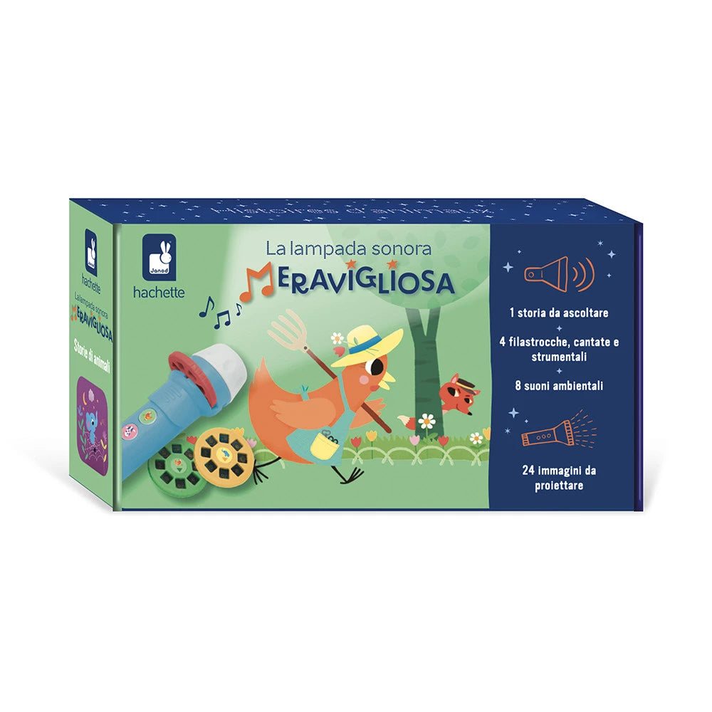 Janod- Meravigliosa lampada  Racconta Storie Sonora - Storie Degli Animali