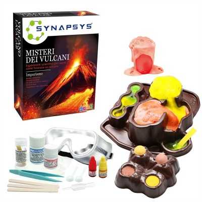 Synapsys-MISTERI DEI VULCANI kit scientifico  esperimenti CHIMICA