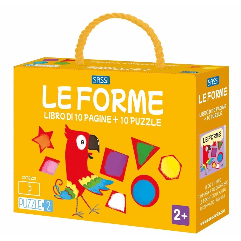 Sassi Editore - Le Forme - Libro Di 10 Pagine+10 Puzzle